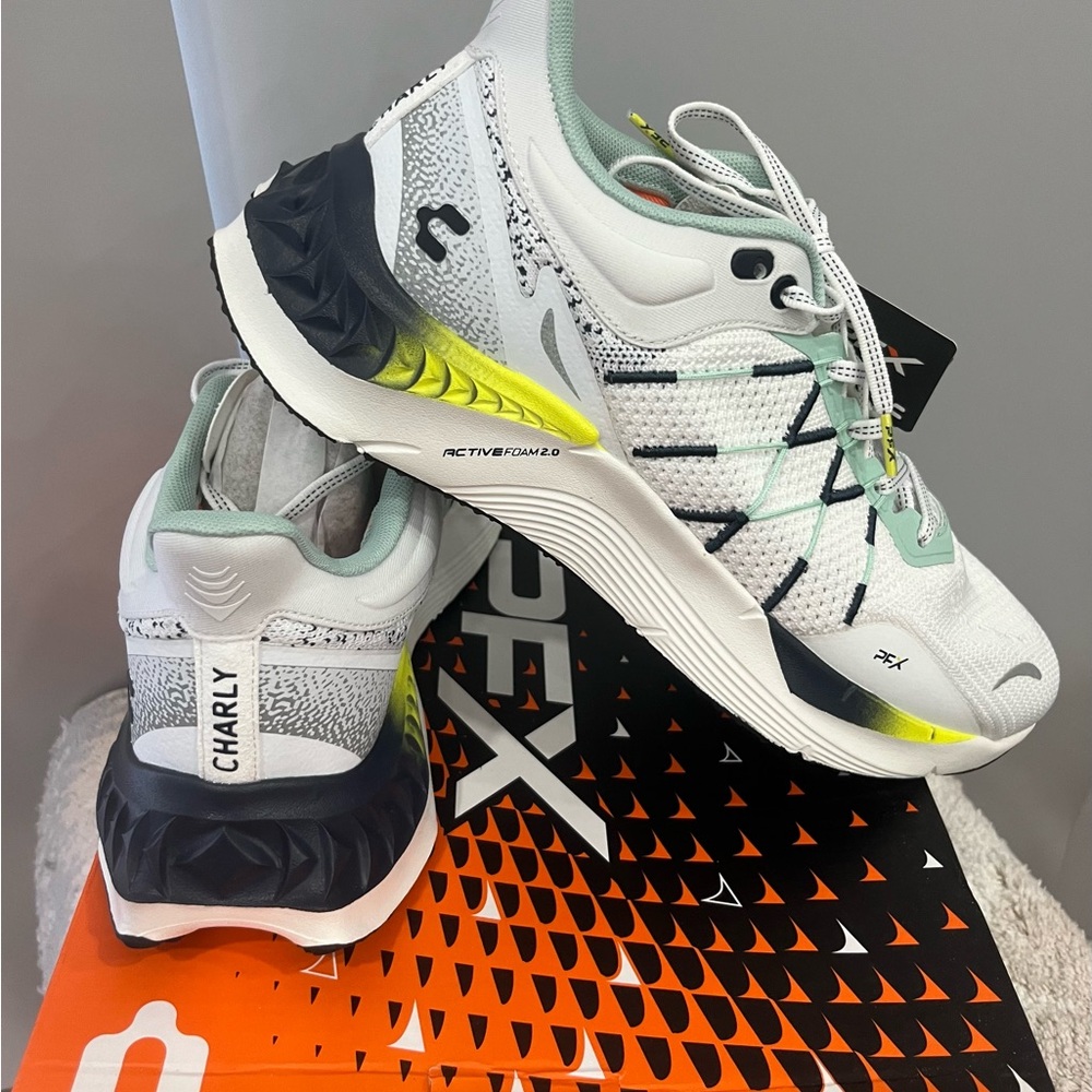 Charly Men's White and Black Sneakers
